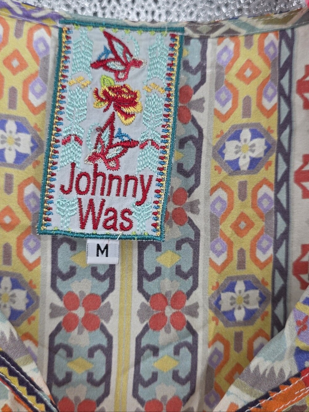 Johnny Was Silk Dress Medium - Picture 2 of 4